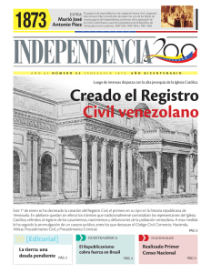 Creado el Registro Civil venezolano - Independencia 200