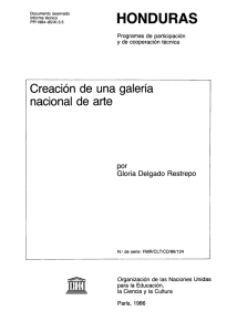 Creación de una galería nacional de arte - unesdoc