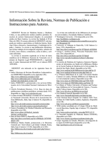 Información para Autores - MEDICRIT Revista de Medicina Crítica
