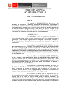 Resolución CONASEV Nº 097-2009-EF/94.01.1