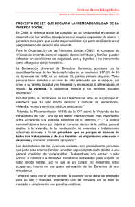 Informe Asesoría Legislativa PROYECTO DE LEY QUE DECLARA