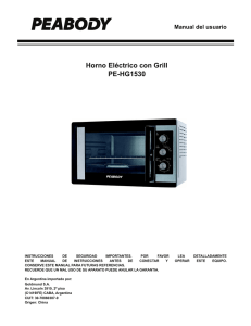 Horno Eléctrico con Grill PE-HG1530