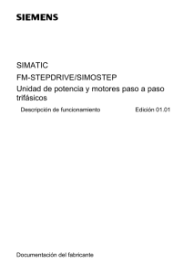 SIMATIC FM-STEPDRIVE/SIMOSTEP Unidad de potencia y motores