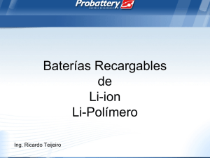 Presentación Baterías Li-ion y Li