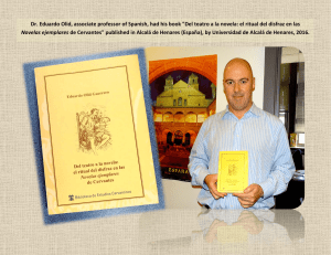 Dr. Eduardo Olid, associate professor of Spanish, had his book "Del