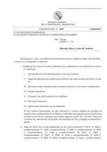 COMUNICACIÓN “A” 6037 08/08/2016 A LAS ENTIDADES