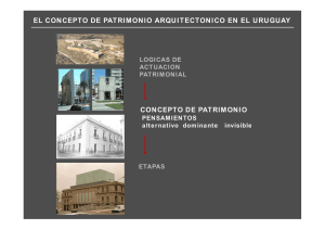el concepto de patrimonio arquitectonico en el uruguay