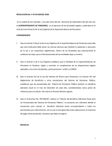 SPP 02-2000 Cálculo del Beneficio Adicional Anual para los