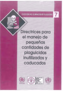 Coleccion FAO: Eliminacion de Plagucidas 7