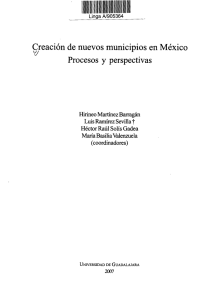 Creación de nuevos municipios en México Procesos y