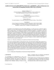 y poli[(HEMA- g-PLA) fosfaceno] - Sociedad Mexicana de Ciencia