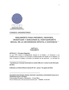 Universidad Estatal a Distancia – Costa Rica C CO ON NS SE EJ JO