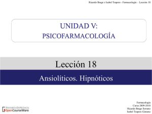 lección 18. ansiolíticos e hipnóticos - OCW-UV