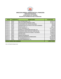 informe desembolsos, enero 2016 - Tribunal Constitucional de la