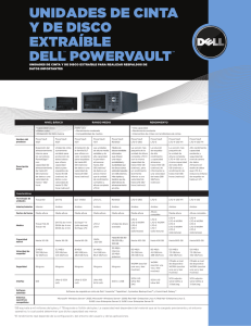 unidades de cinta y de disco extraíble dell™ powervault