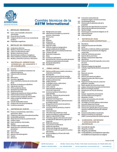 Comités técnicos de la ASTM International