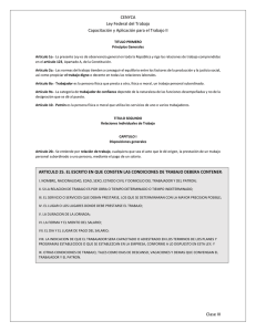 Clase III CENYCA Ley Federal del Trabajo Capacitaci&oacute;n y