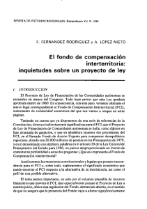 El Fondo de Compensación Interterritorial