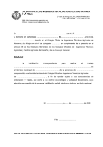 COLEGIO OFICIAL DE INGENIEROS TECNICOS AGRICOLAS DE