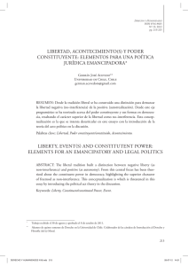 libertad, acontecimiento(s) y poder constituyente: elementos para