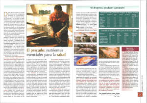 Pescado: nutrientes esenciales para la salud