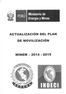 Page 1 Ministerio de Energia y Minas ACTUALIZACIÓN DEL PLAN