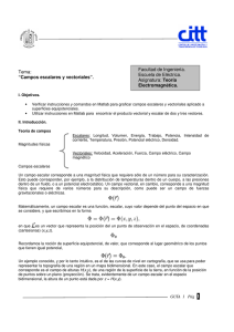 Pág. Tema: “Campos escalares y vectoriales”. Facultad de