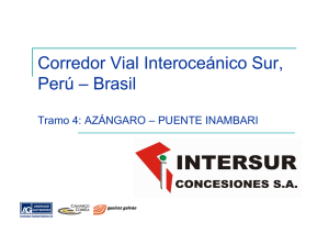 Corredor Vial Interoceánico Sur, Perú – Brasil