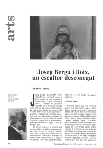 Josep Berga i Boix, un escultor desconegut