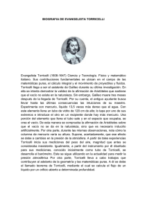 biografia de evangelista torricelli