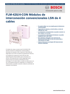 FLM‑420/4‑CON Módulos de interconexión convencionales LSN de