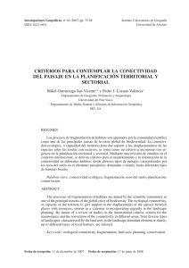 pdf Criterios para contemplar la conectividad del paisaje en la