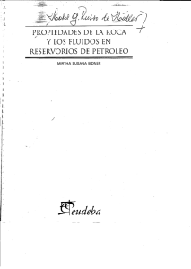 Propiedades de la Roca y los Fluidos en Reservorios de Petroleo