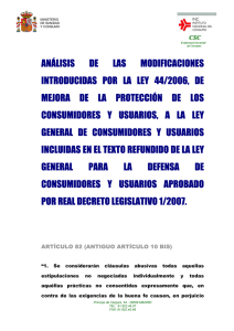 informe - Agencia Española de Consumo, Seguridad Alimentaria y