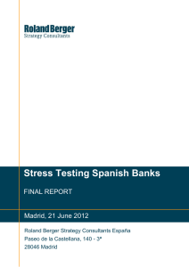 Stress Testing Spanish Banks