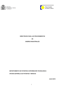 directrices para los procedimientos de diseños industriales