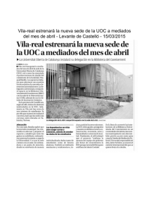Vila-real estrenará la nueva sede de la UOC a mediados del mes de