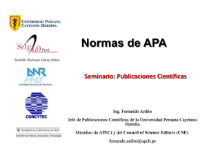 Normas de APA - Universidad Andina del Cusco