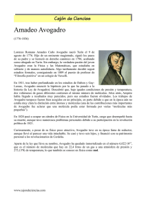 Amadeo Avogadro - Cajón de Ciencias