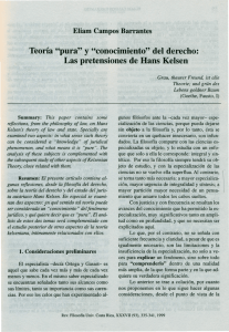 "conocimiento" del derecho: Las pretensiones de Hans Kelsen