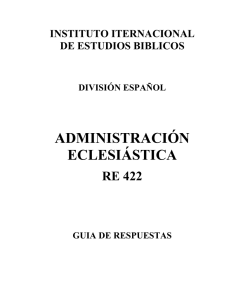 Administración Eclesiástica - RE 422