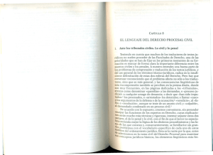 EL LENGUAJE DEL DERECHO PROCESAL CIVIL 1. Ante los