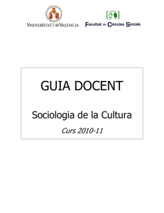 Sociologia de la Cultura1011