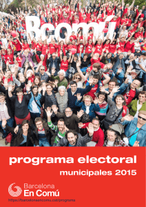programa electoral - Barcelona en Comú