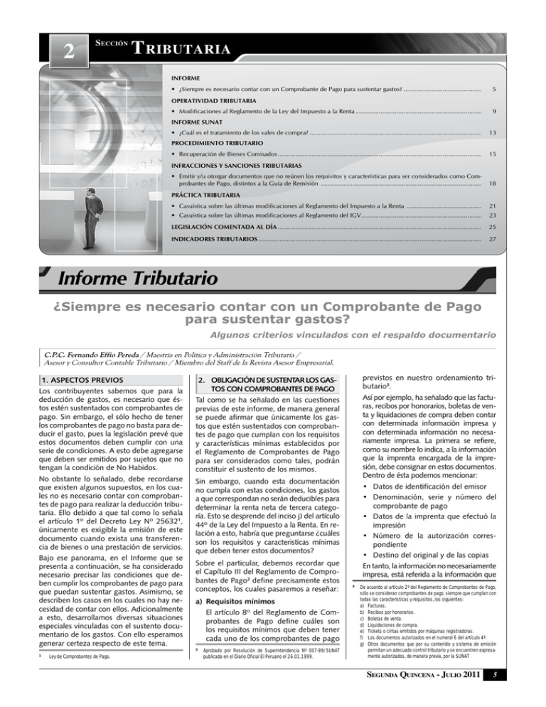 Informe Tributario Revista Asesor Empresarial