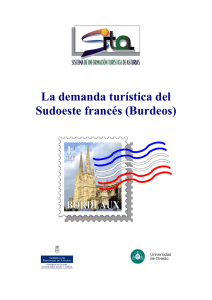 La demanda turística del Sudoeste francés (Burdeos)