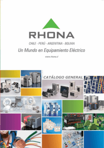 Descargar PDF - RHONA Perú Un Mundo en Equipamiento Eléctrico
