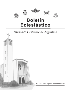 Boletín Eclesiástico - Obispado Castrense de Argentina