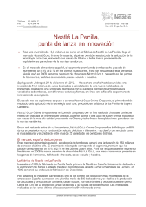 Nestlé La Penilla, punta de lanza en innovación