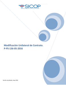 p-ps-136-05-2016 modificación unilateral de contrato